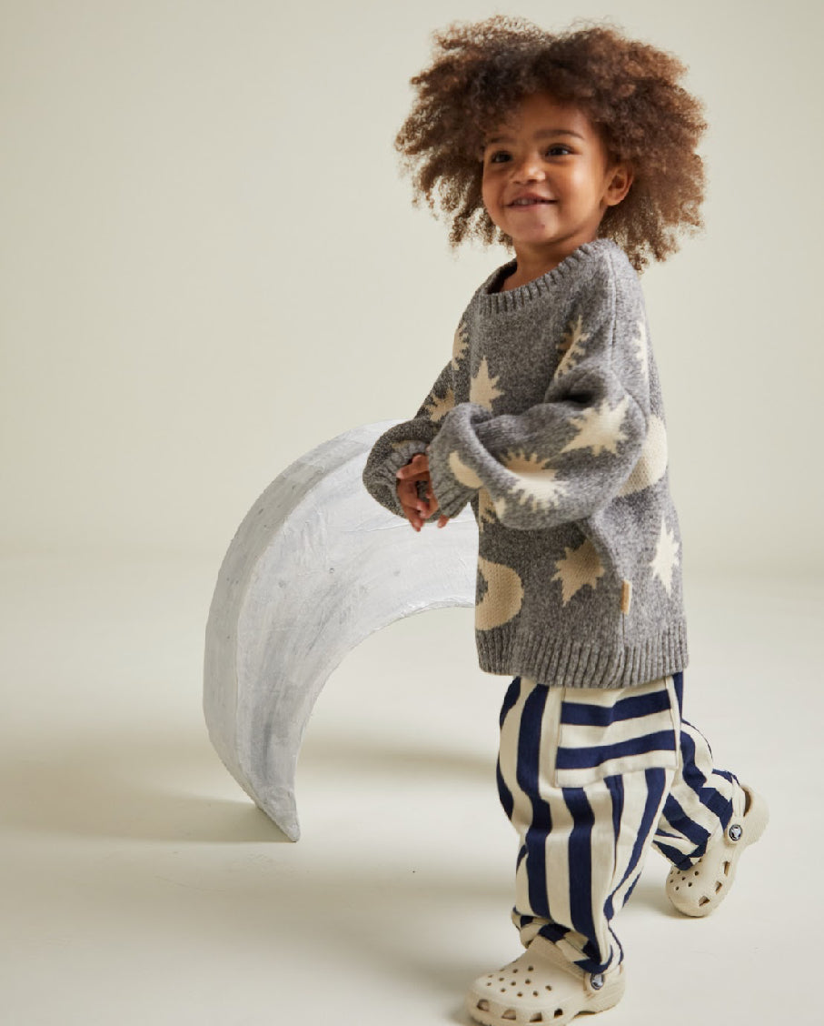 Cozmo Midnight Moon Stars Sweater