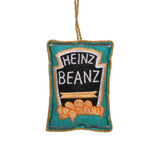 Heinz Beanz Embroidered Christmas Decoration, 10cm
