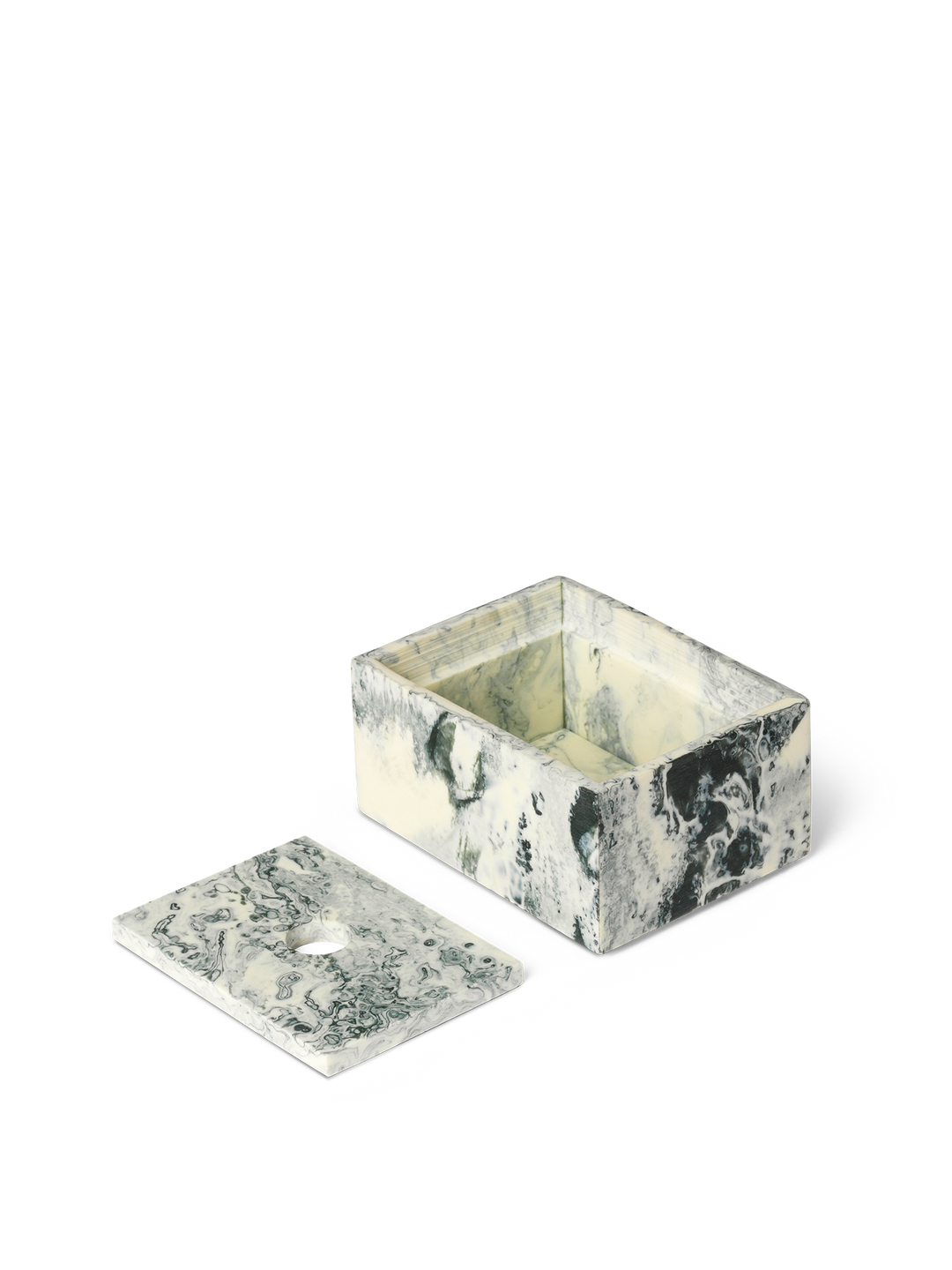 Mist box - Emerald off white