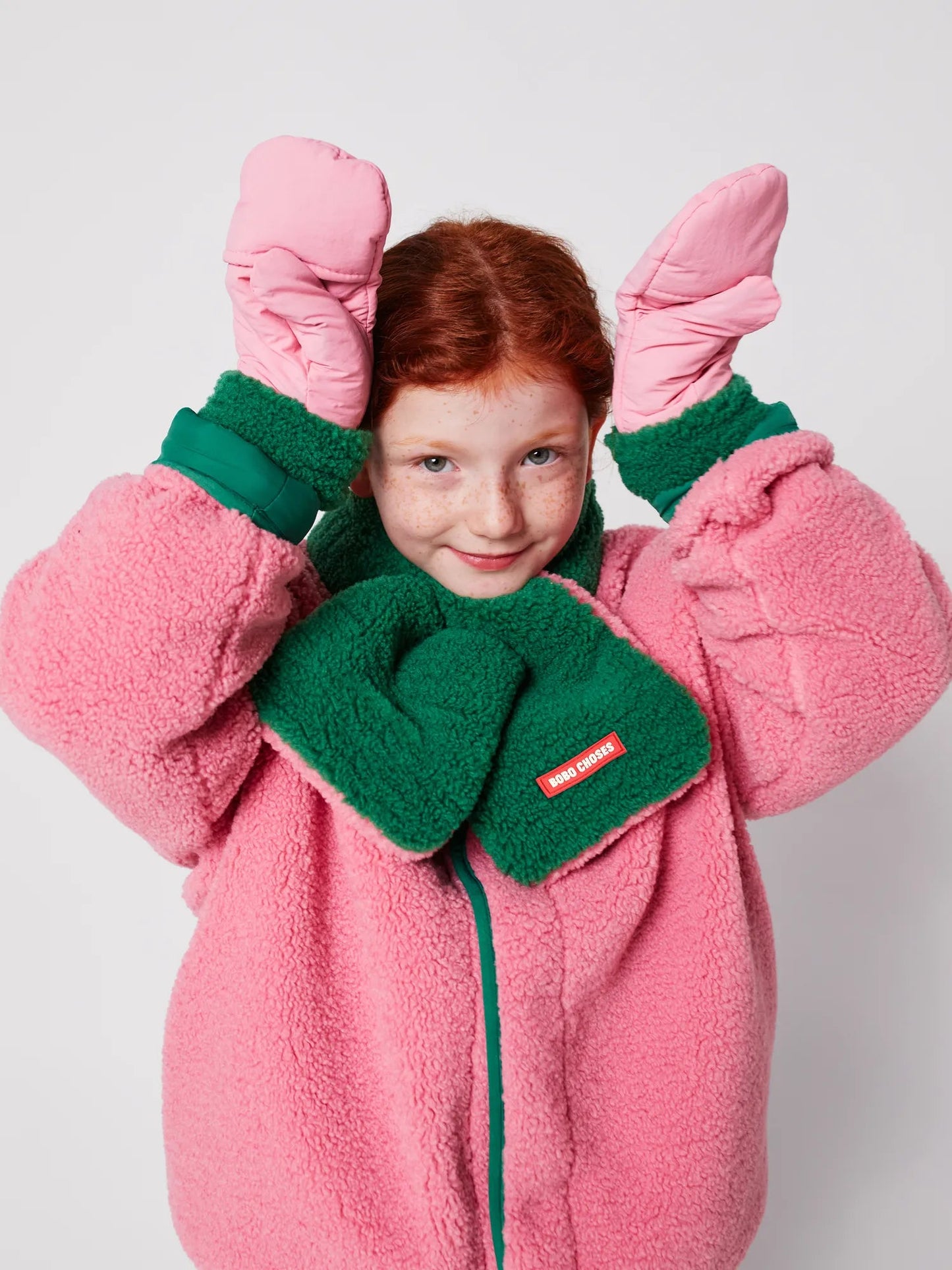 Neck Warmer - Pink/Green