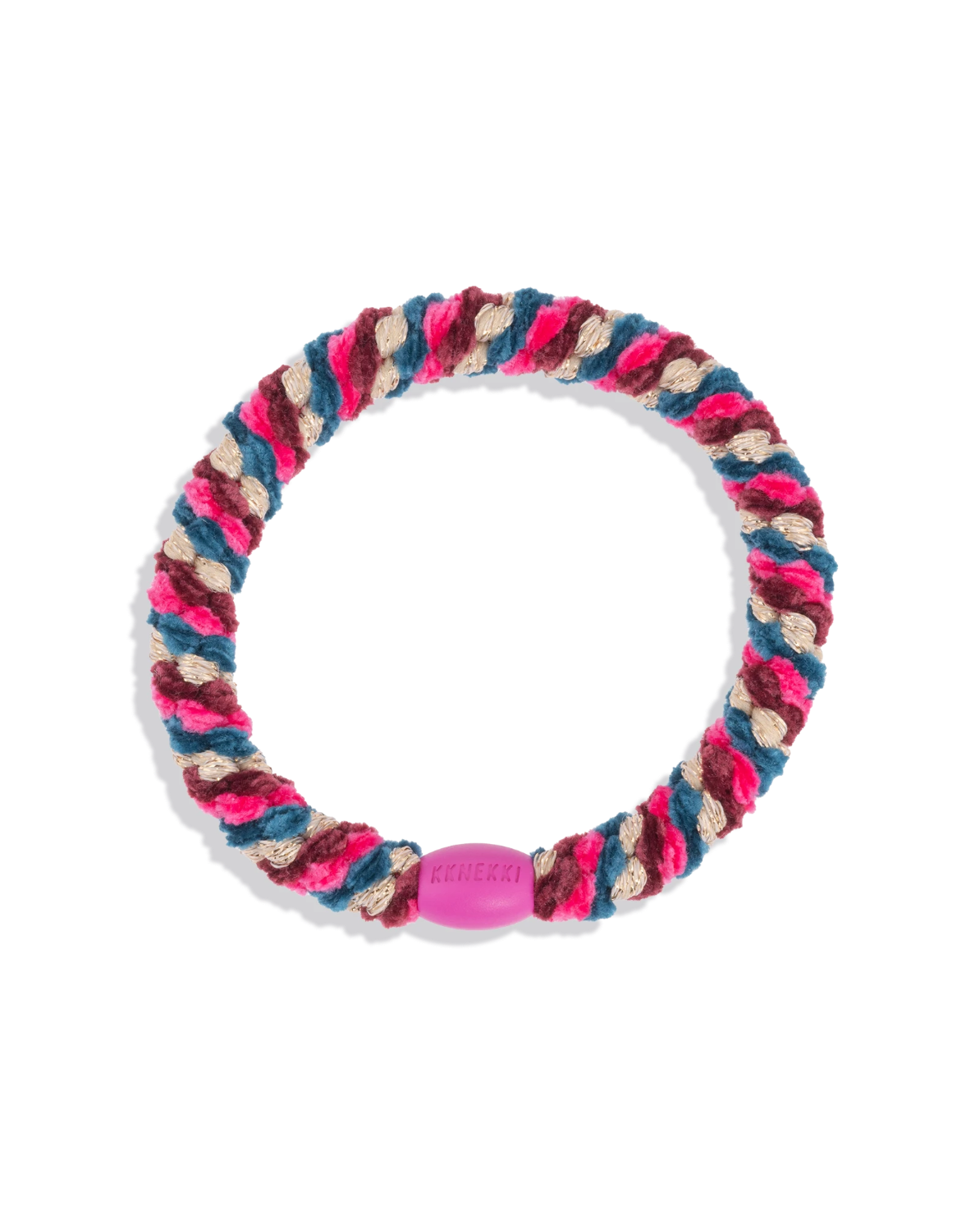 Hair Tie - Mix Bordeaux Petrol Glitter