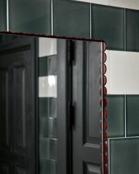 Arcs Mirror - Large Burgundy