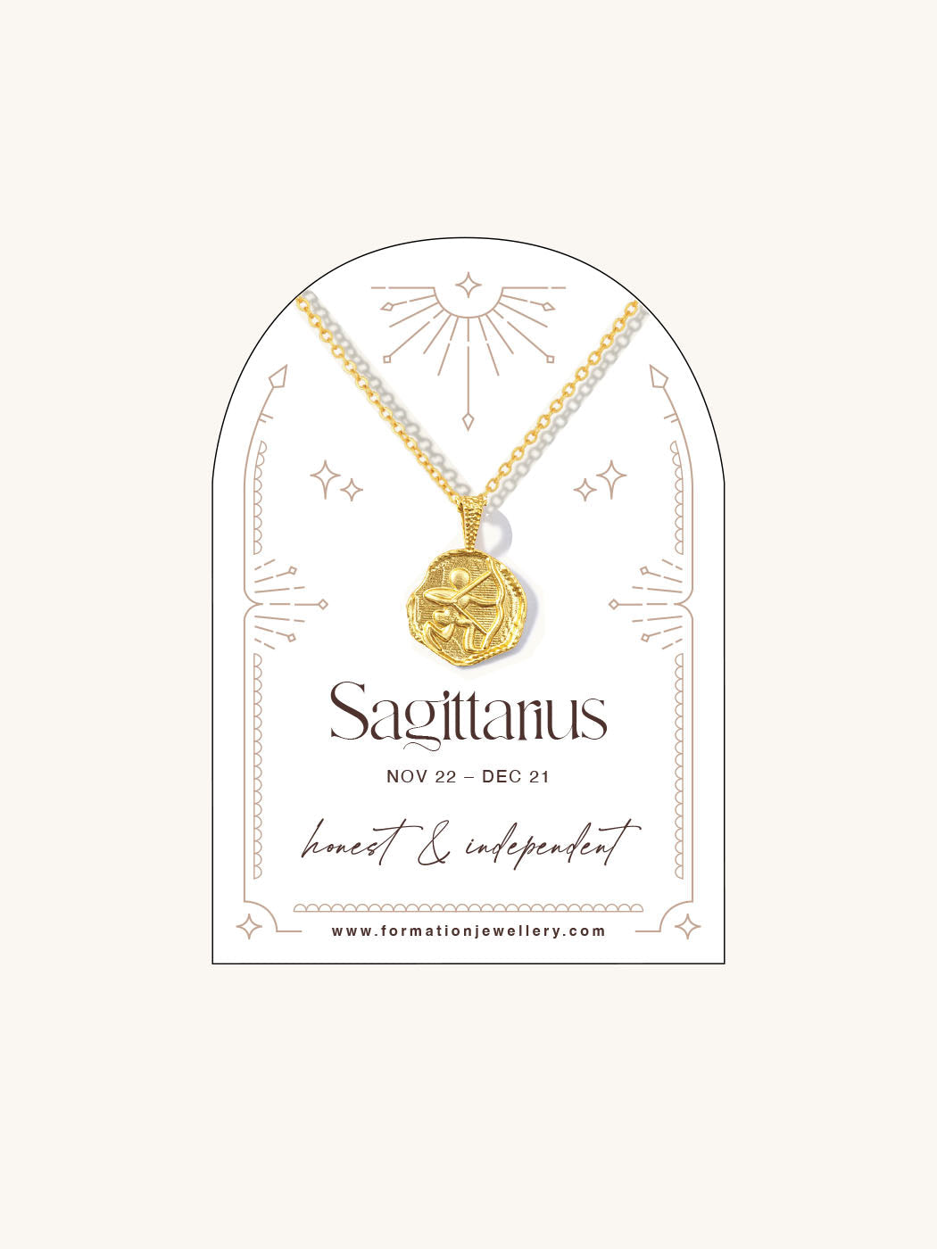 Sagittarius Zodiac Necklace