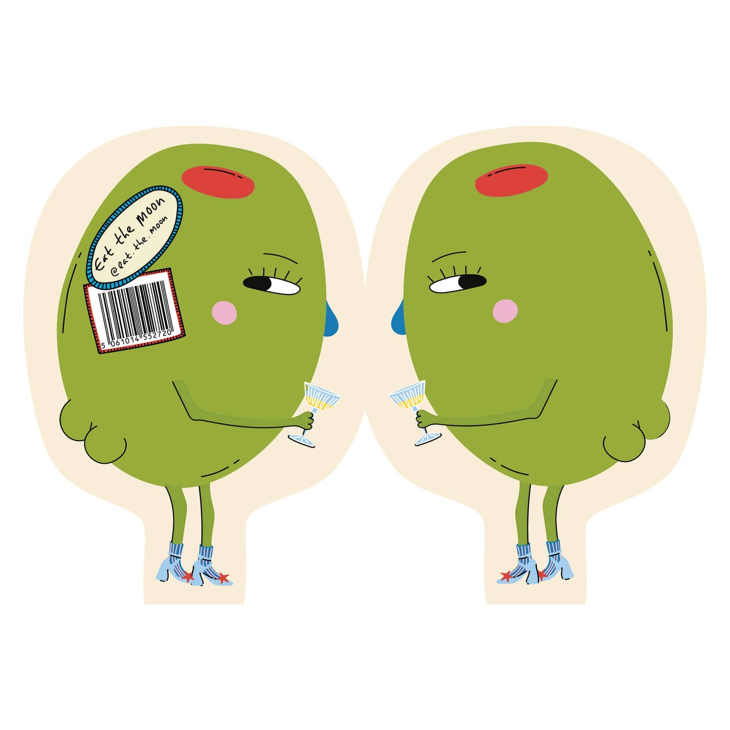 Hey Olive ! Die cut everyday greeting card | funny card