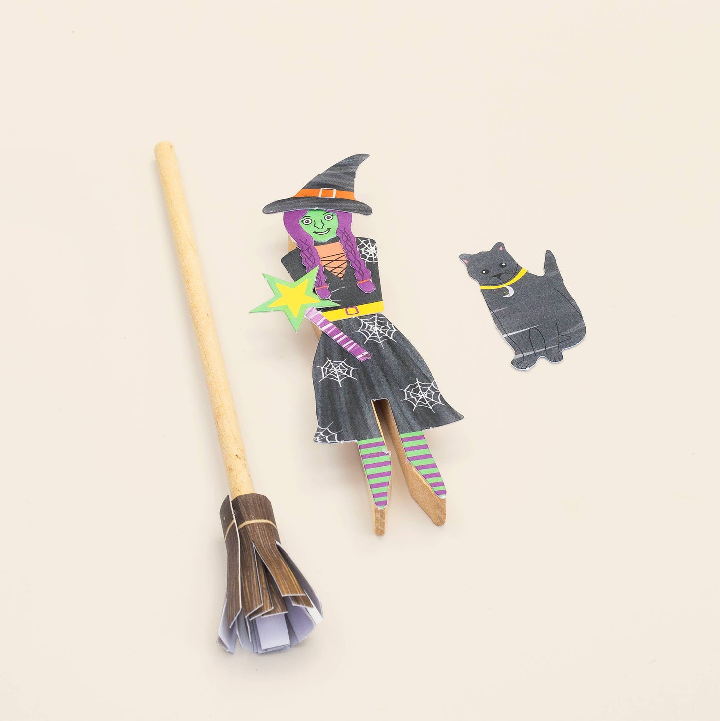 Make Your Own Witch Peg Doll