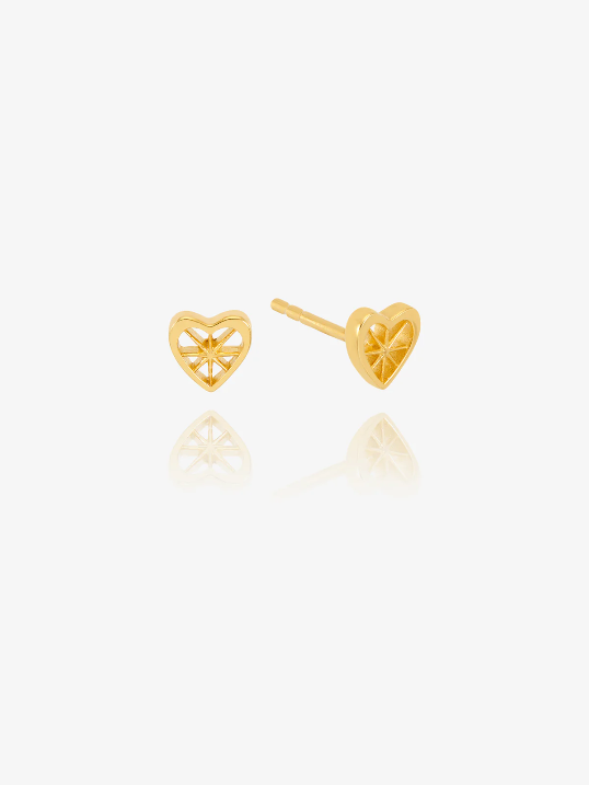 Rachel Jackson Love Story Heart Stud Earrings