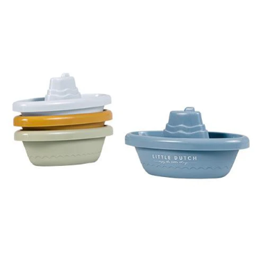 Stackable Bath Boats - Blue