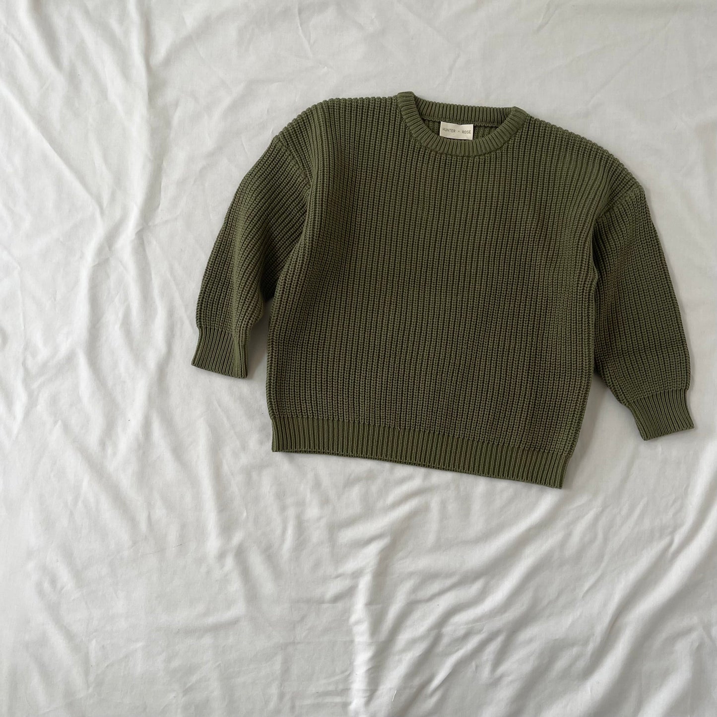 Hunter + Rose Olive Aspen Jumper