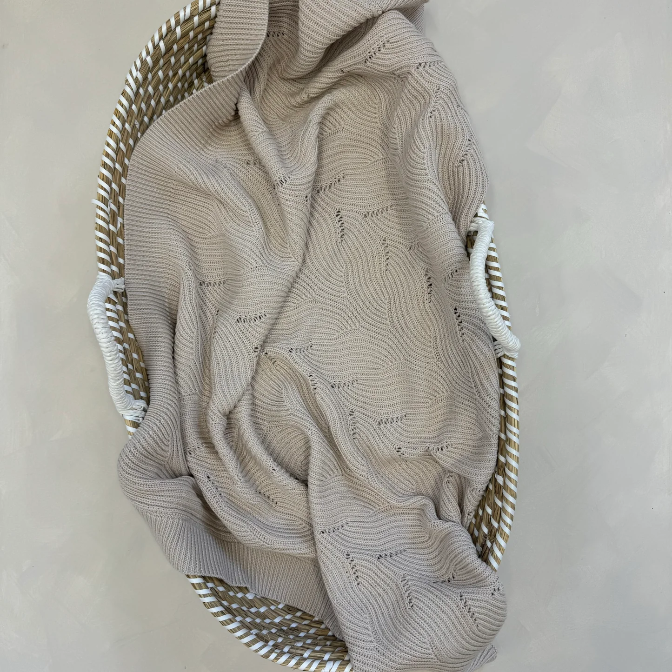 Oatmeal Coral Blanket