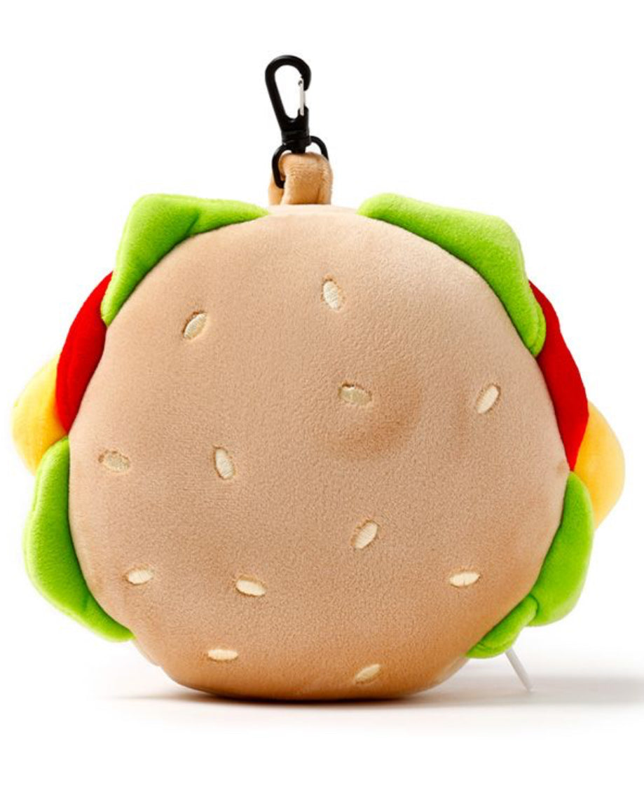 Relaxeazzz Fast Food Burger Plush Travel Pillow & Eye Mask