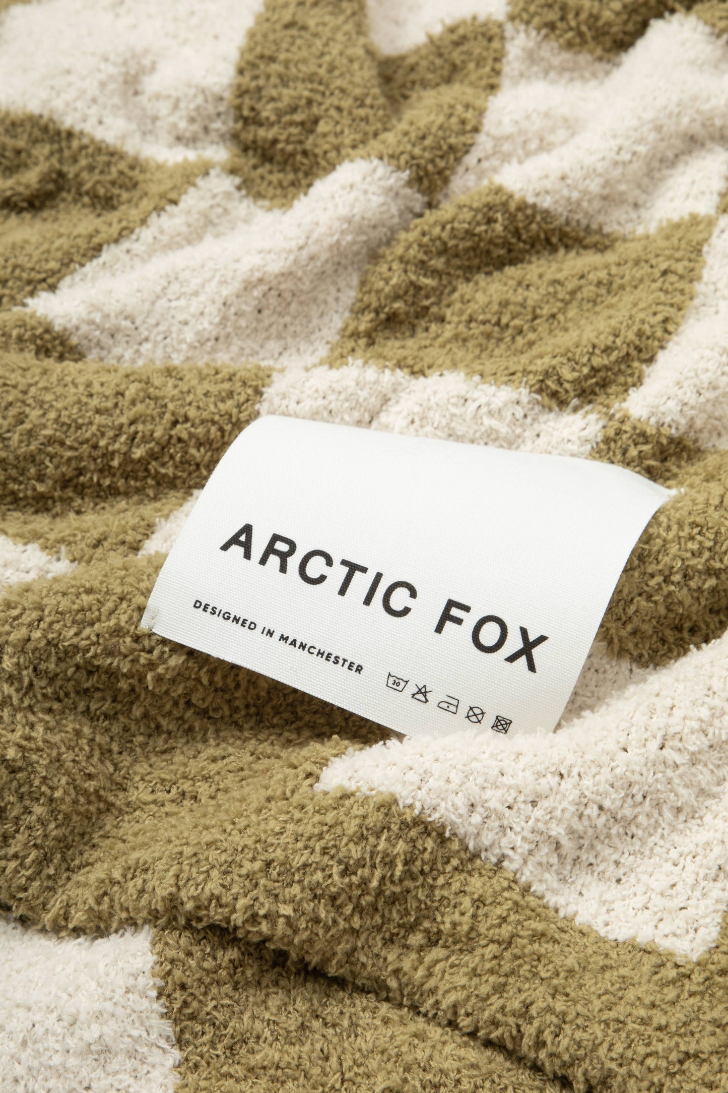 The Teddy Throw - 100% Recycled - Khaki Check