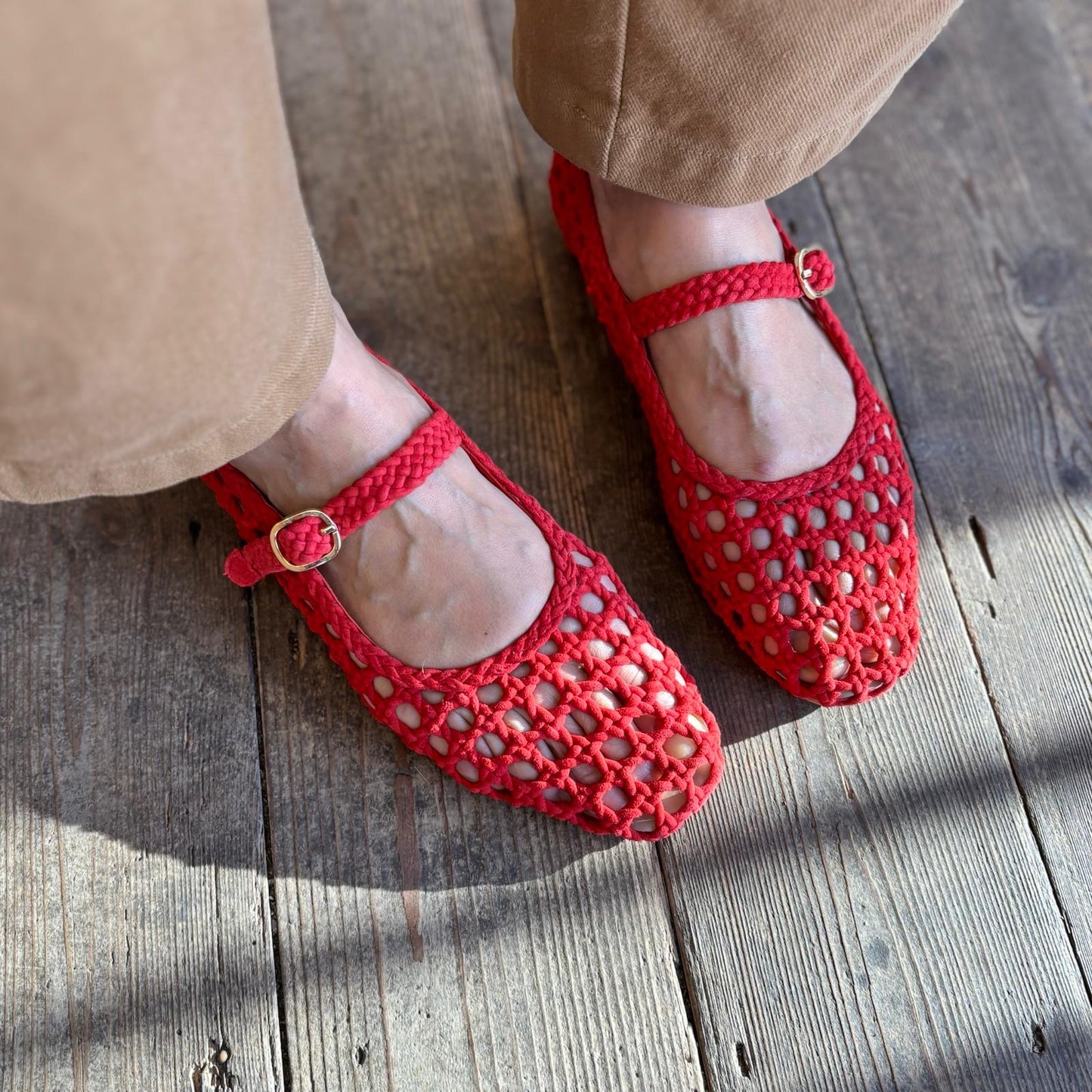 Claudette Woven Ballerina Flats