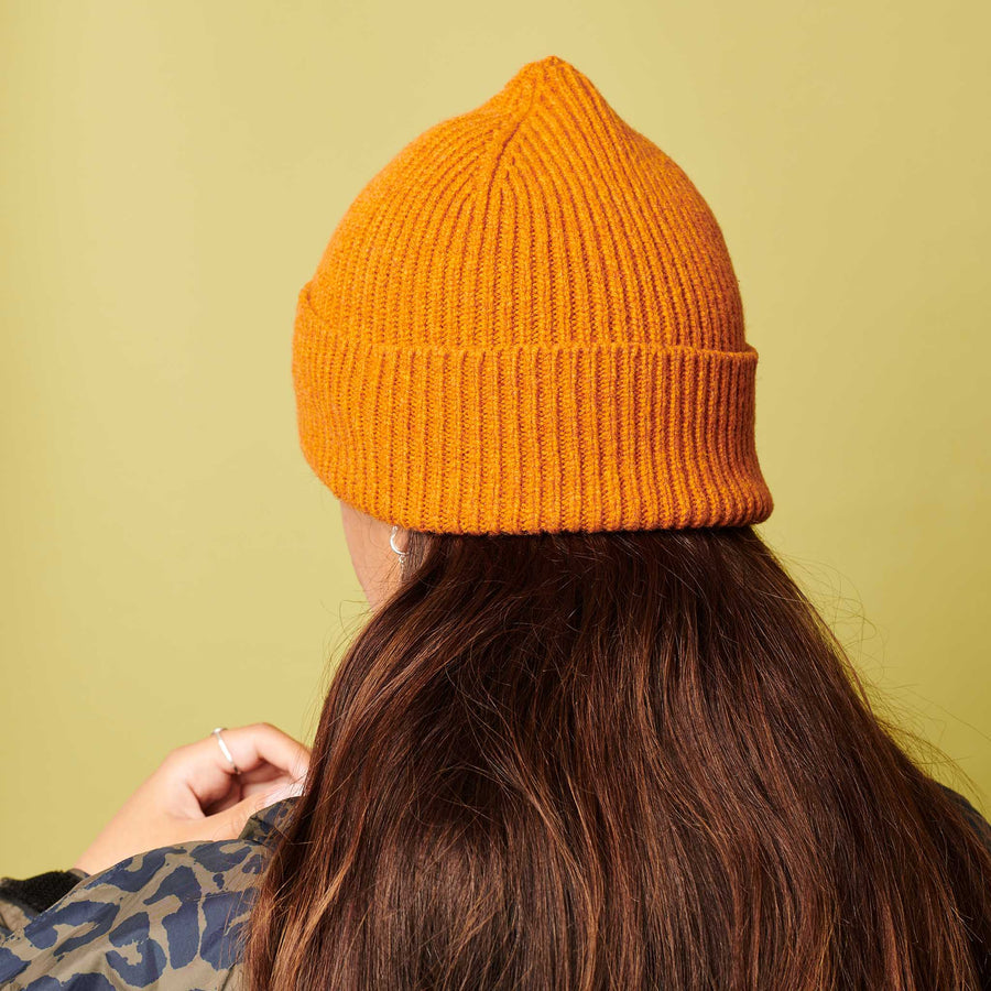 Lambswool Beanie - Rust