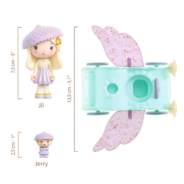 Tinyly Figurine - Jil & Jerry Tinycar