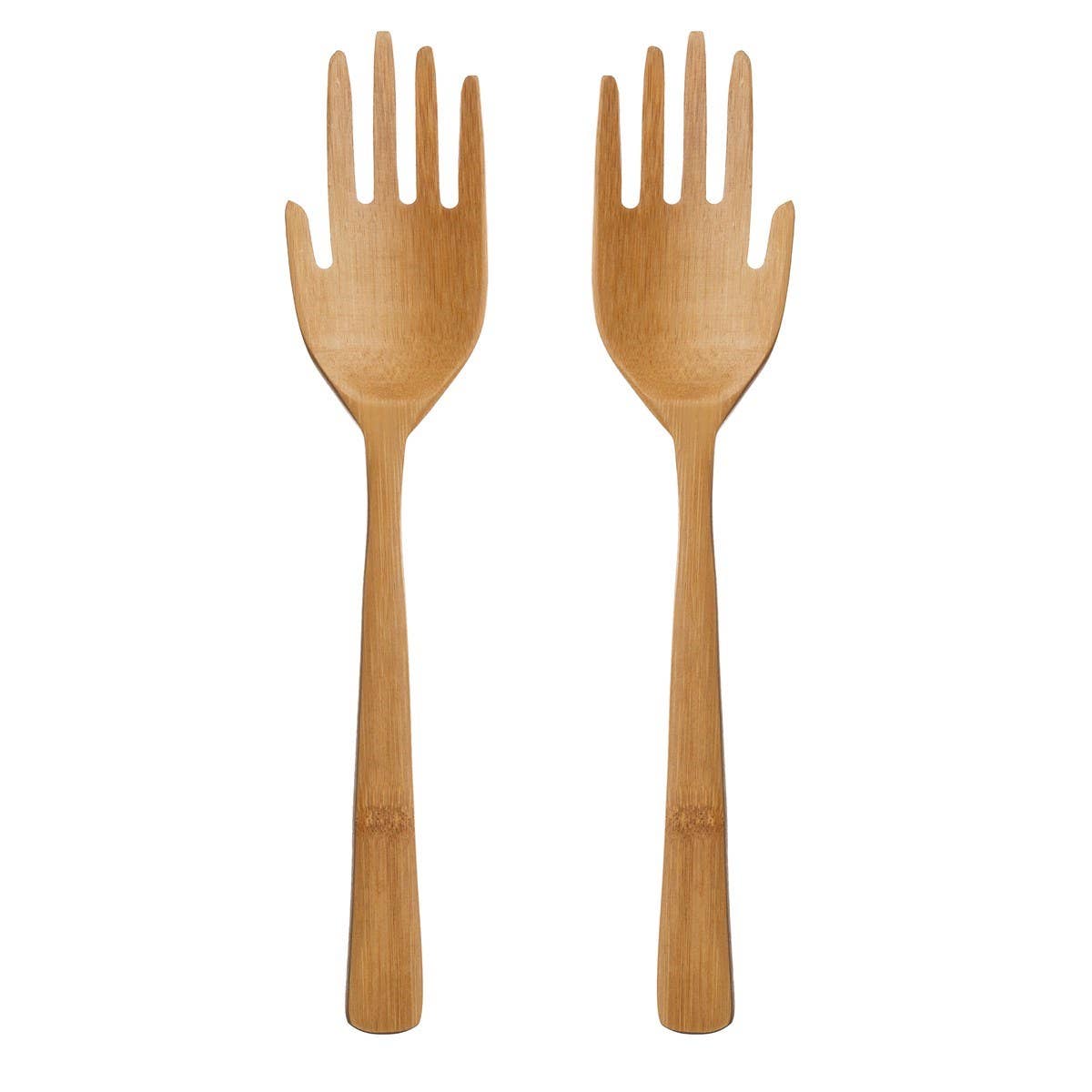 Bamboo Hands Salad Servers