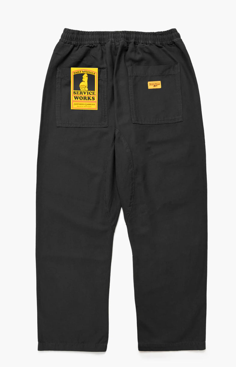 Canvas Chef Pants - Black