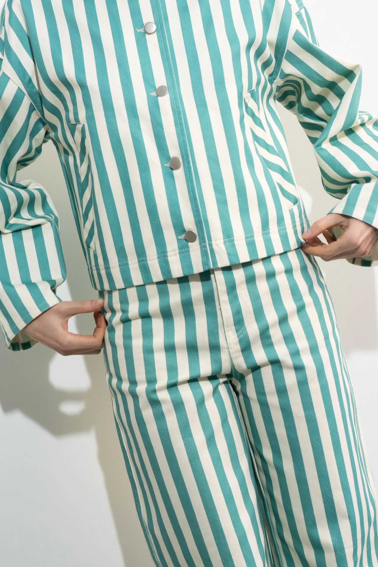 Stripe Berta Long Jeans