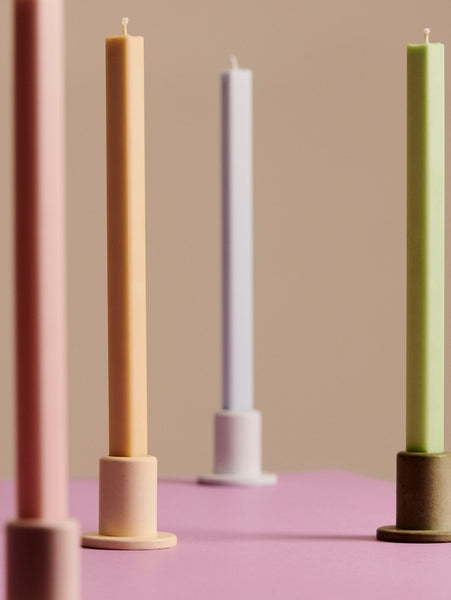 Square Candle - Lime Beige