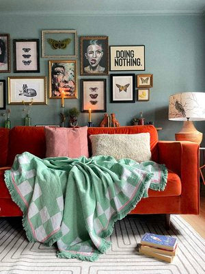 Checkered Throw Blanket