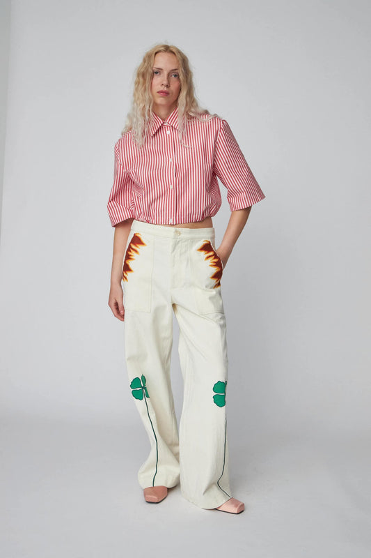 Patchwork Elements Cotton Pants