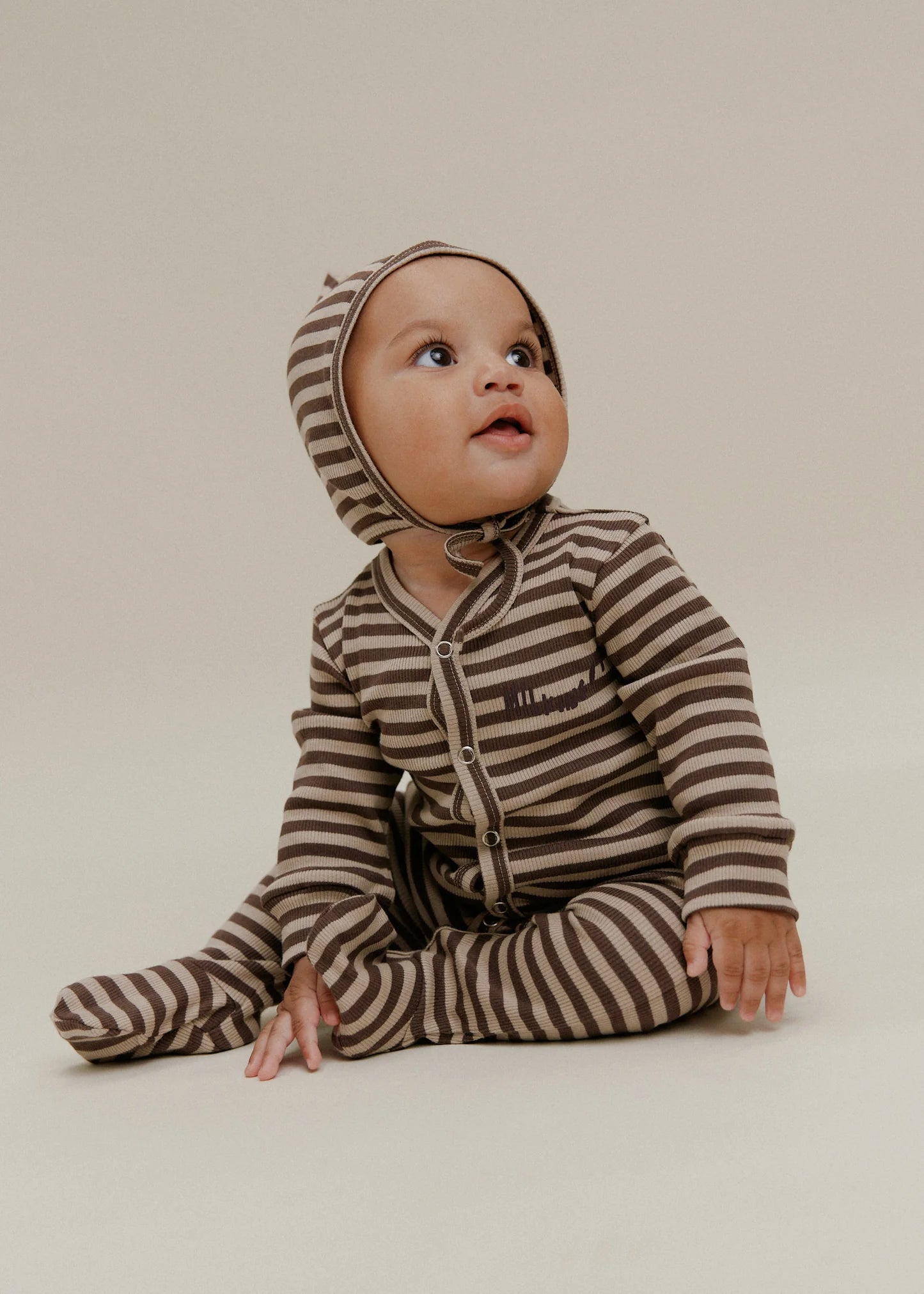 Milking It Acorn Stripe Onsie