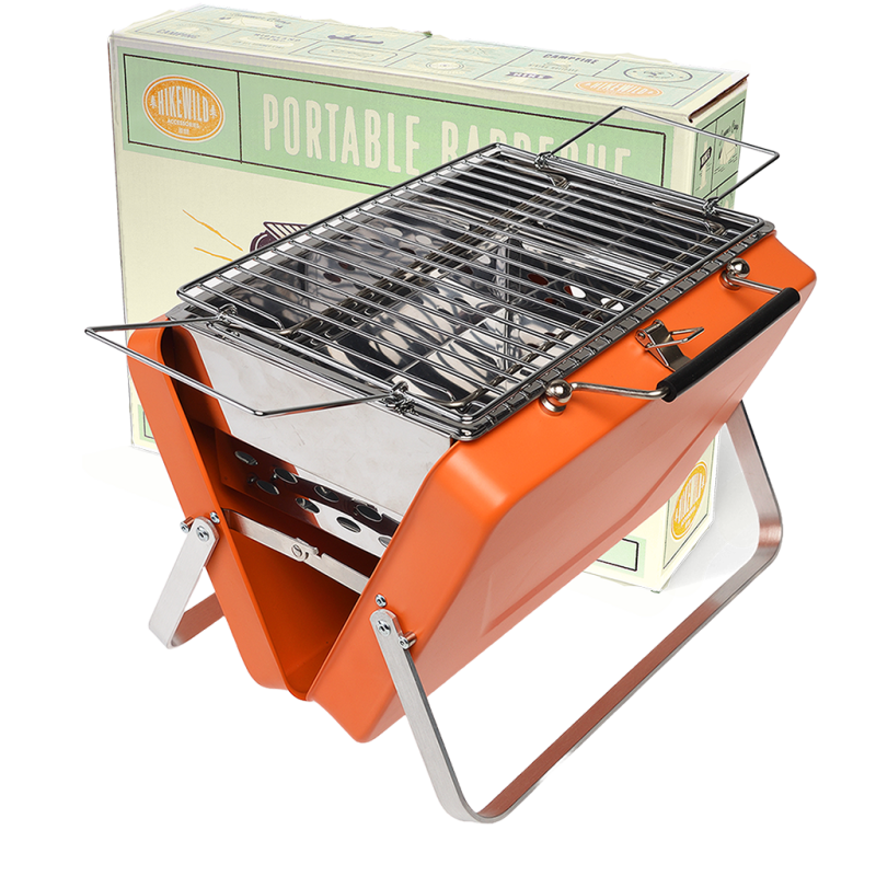 Portable suitcase BBQ - Burnt orange
