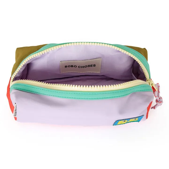 Lilac Colour Block Pencil Case