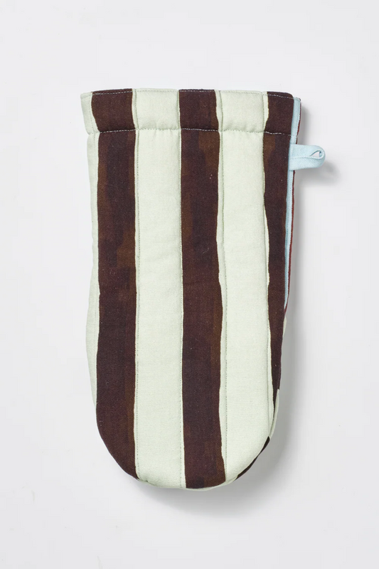 Single Oven Glove - Mixed Stripe