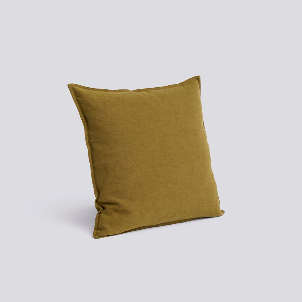 Linen Cushion - Olive