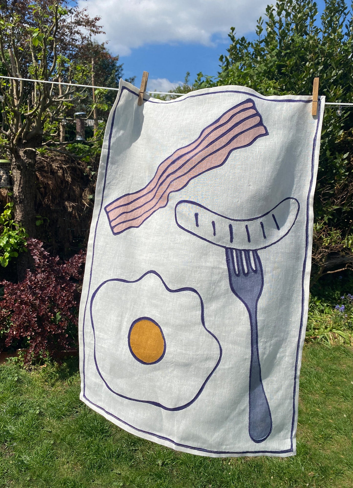 Bacon & Eggs Tea Towel