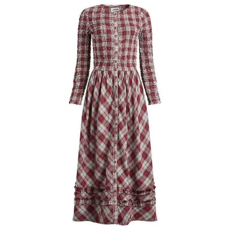 Posey Cardi Midi Dress - Multi Check