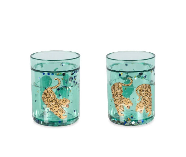 Glitter Cups 2 Pack - Tiger