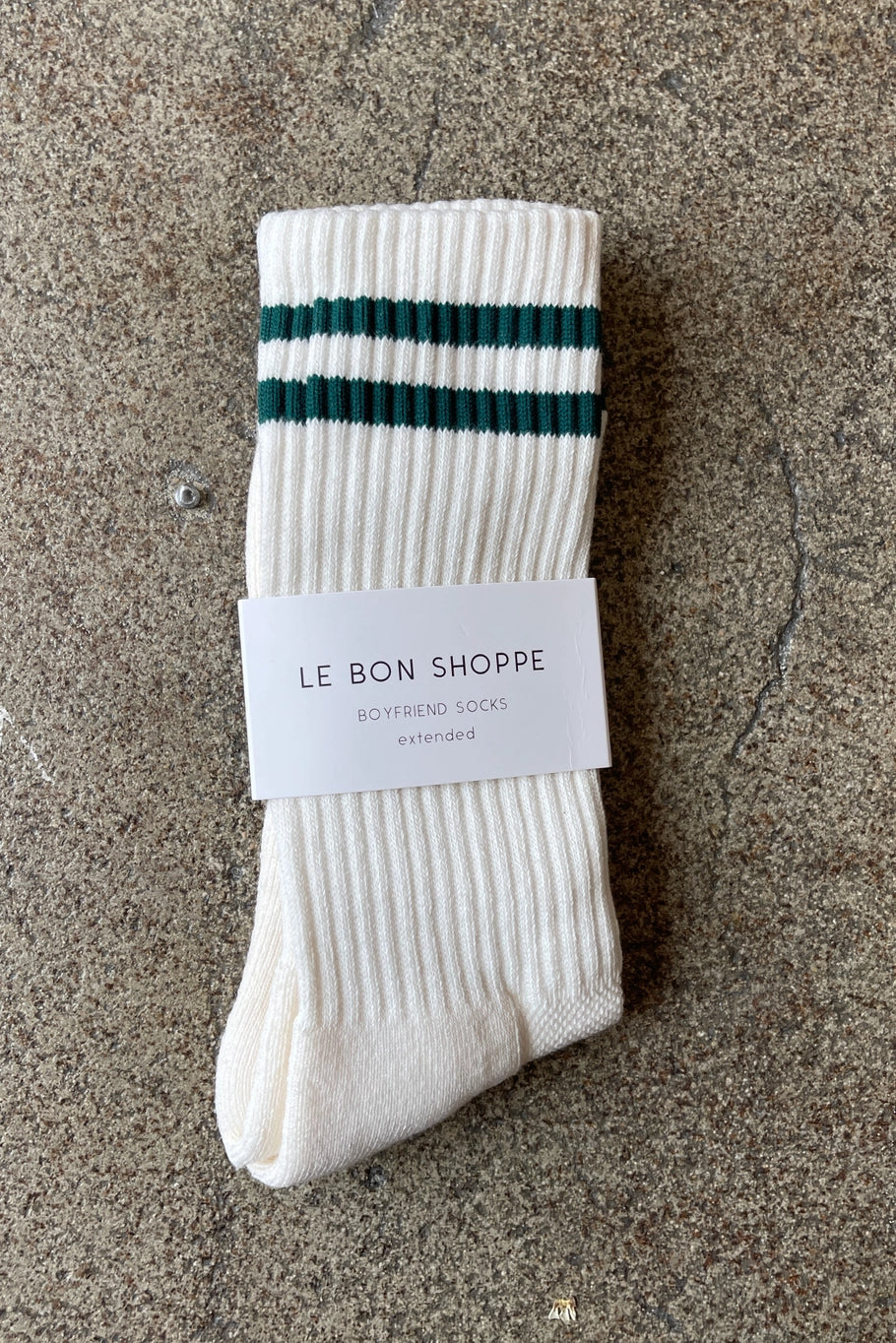 Boyfriend Socks Extended - Parchment