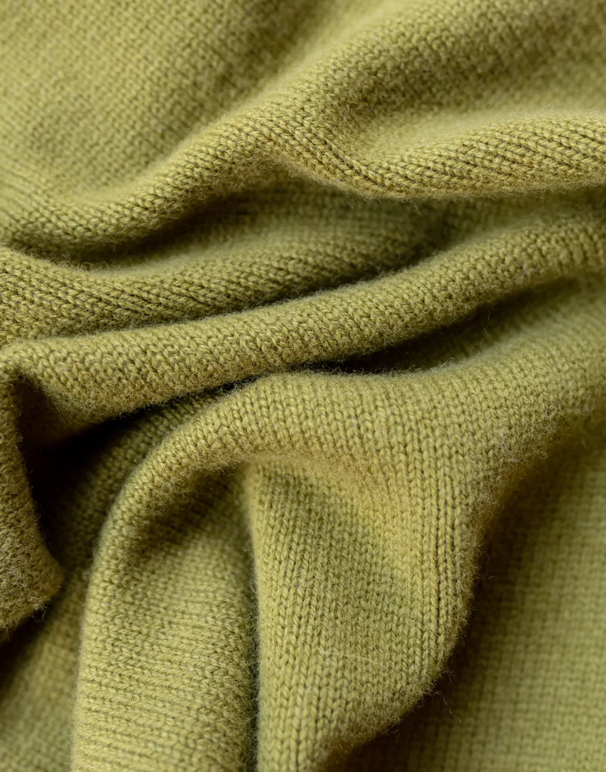Merino Triangle Scarf In Olive