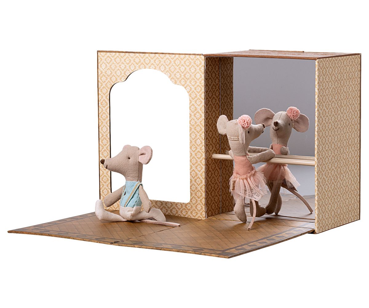 Ballet Mouse In Dance Studio - Little Sister & Brother