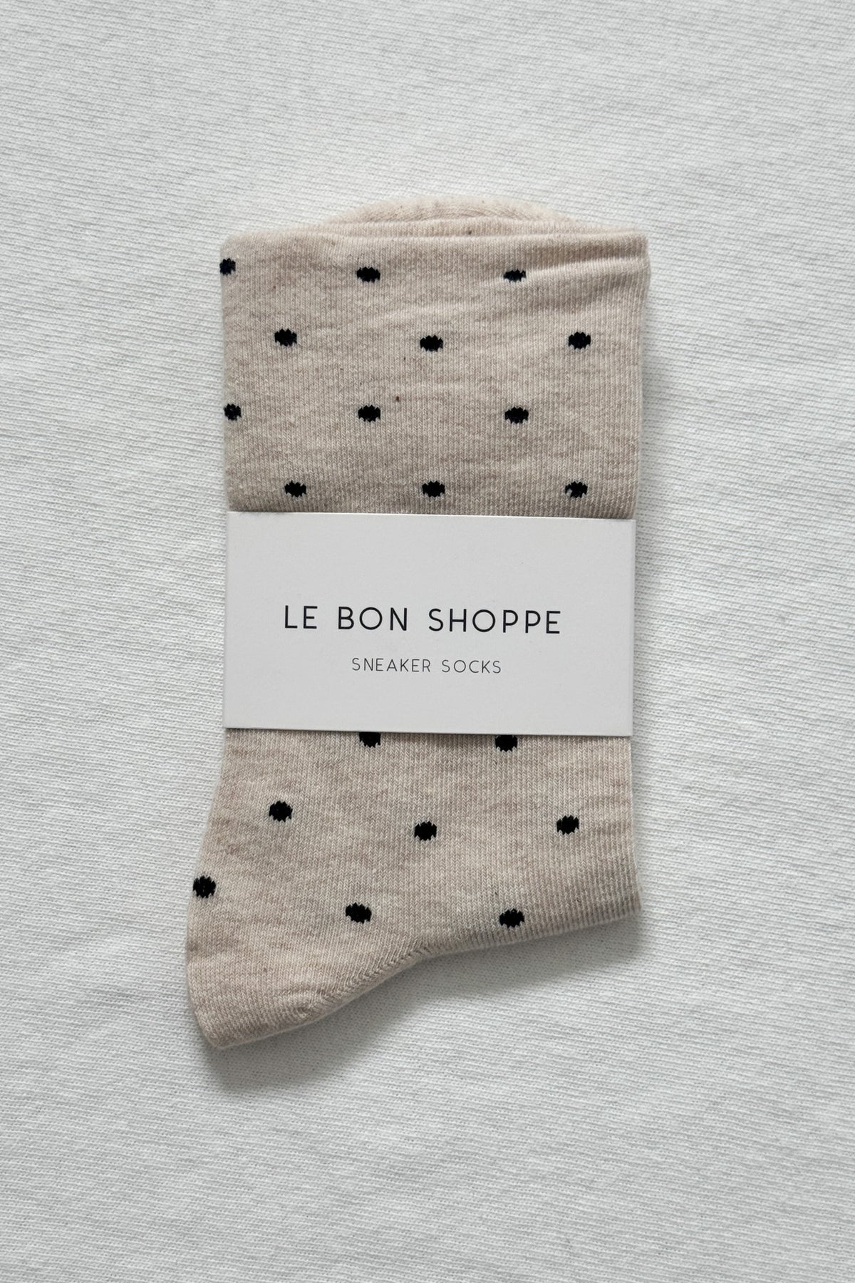 Sneaker Socks - Polka Dot Oatmeal