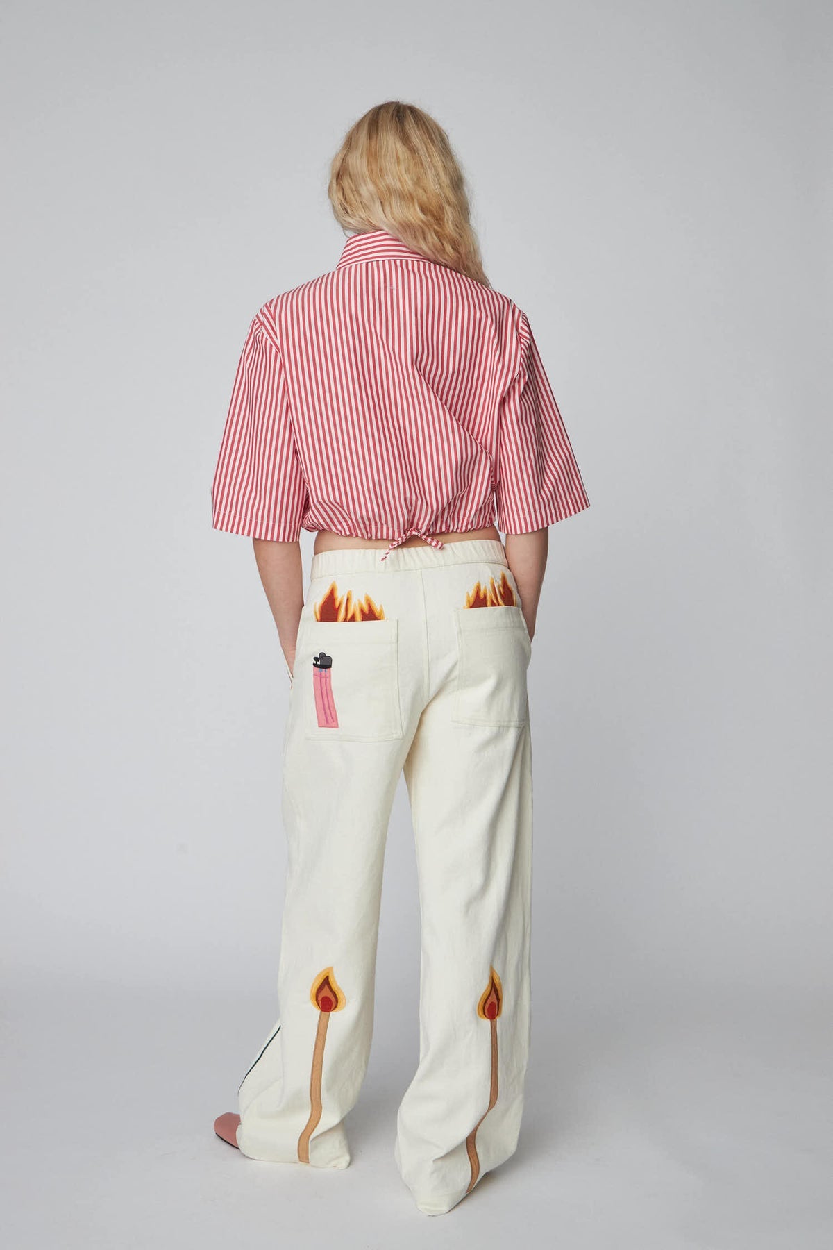 Patchwork Elements Cotton Pants