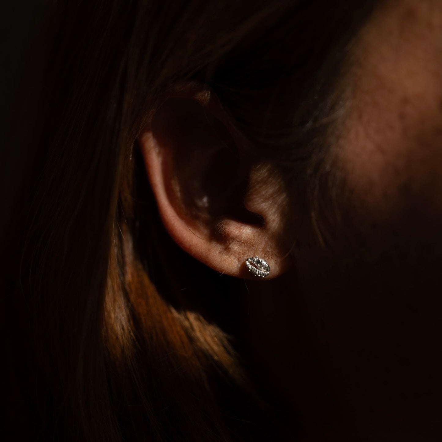 Aphrodite Stud Earrings - Silver