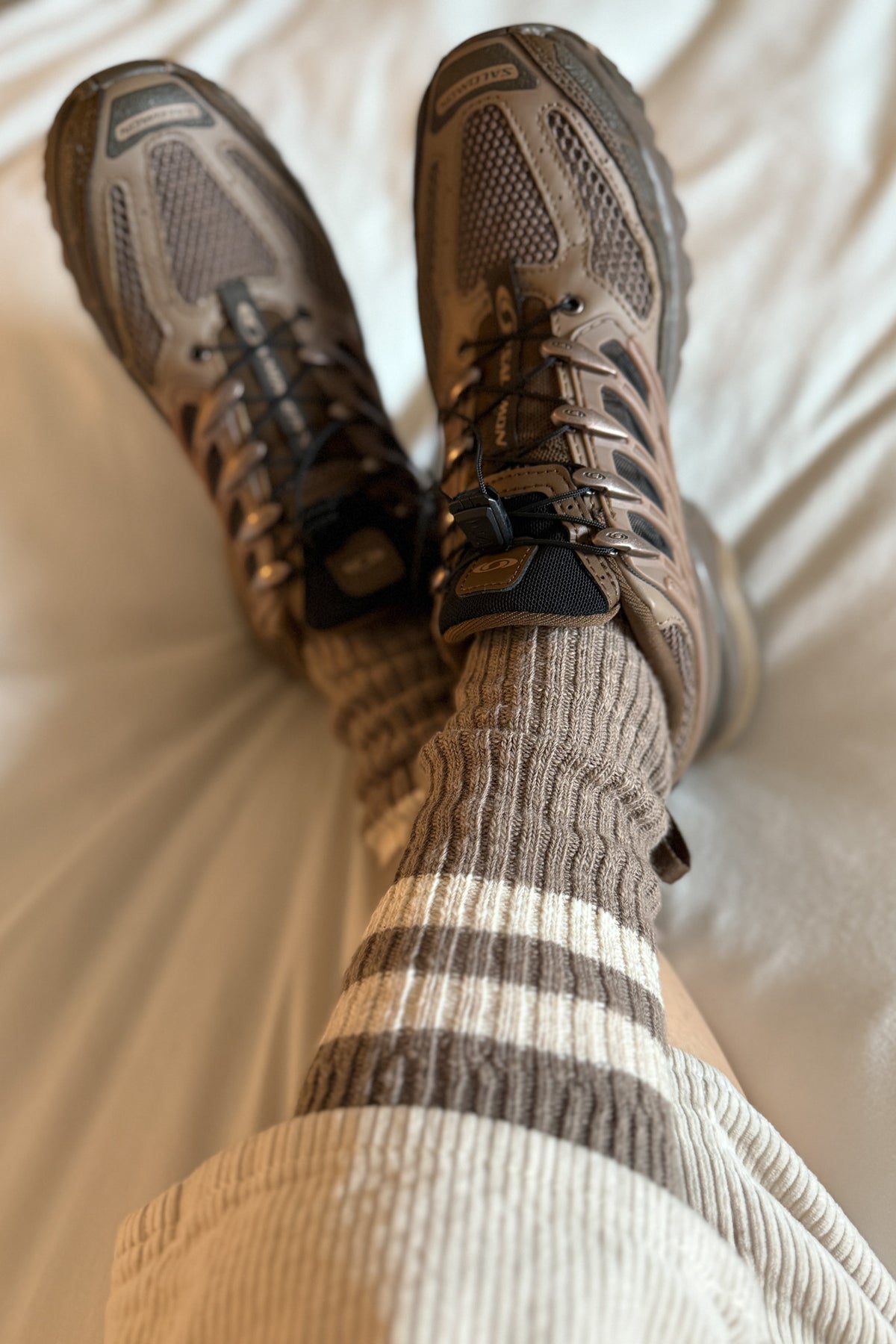 Cottage Varsity Socks - Flax
