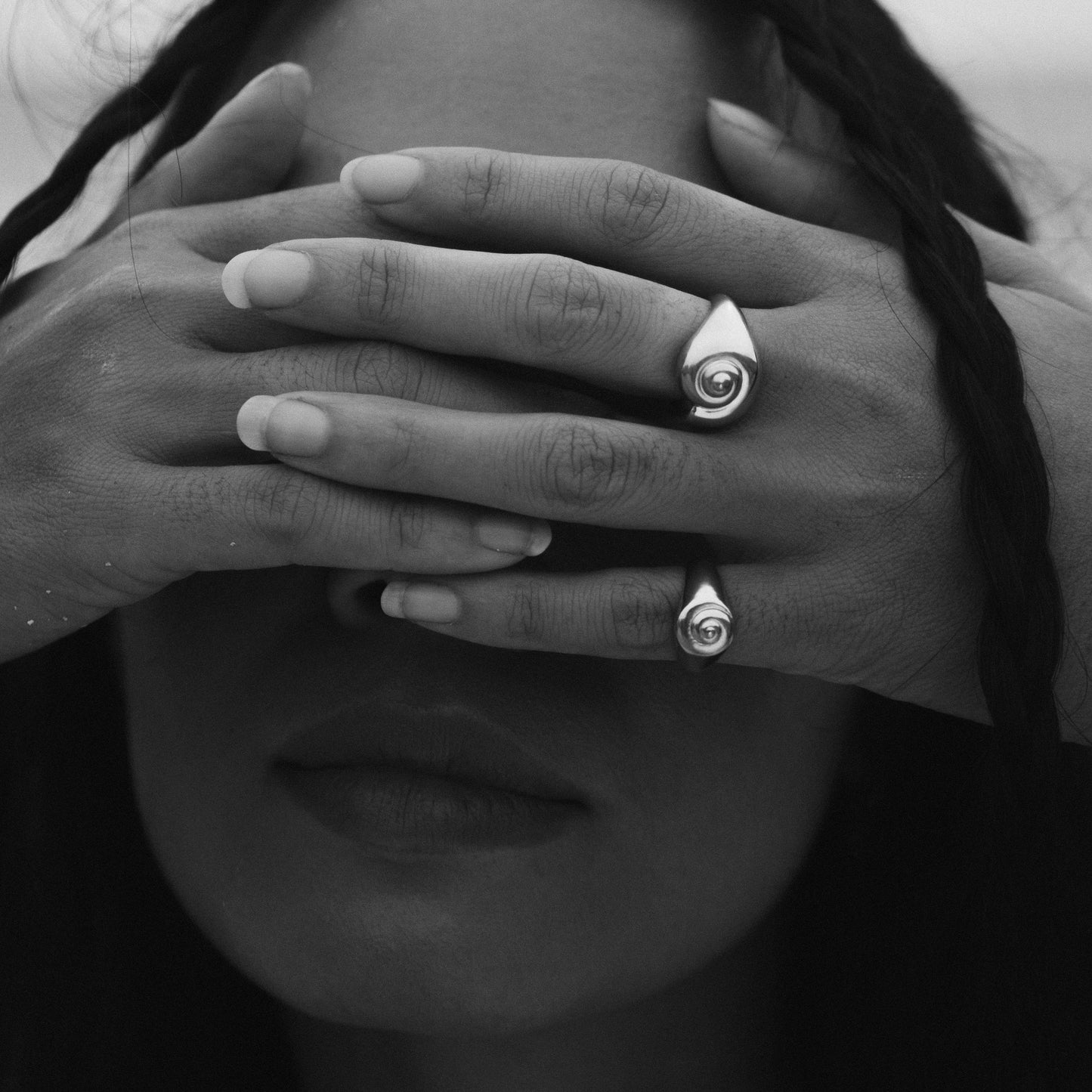 Inanna Spiral Pinky Ring - Silver