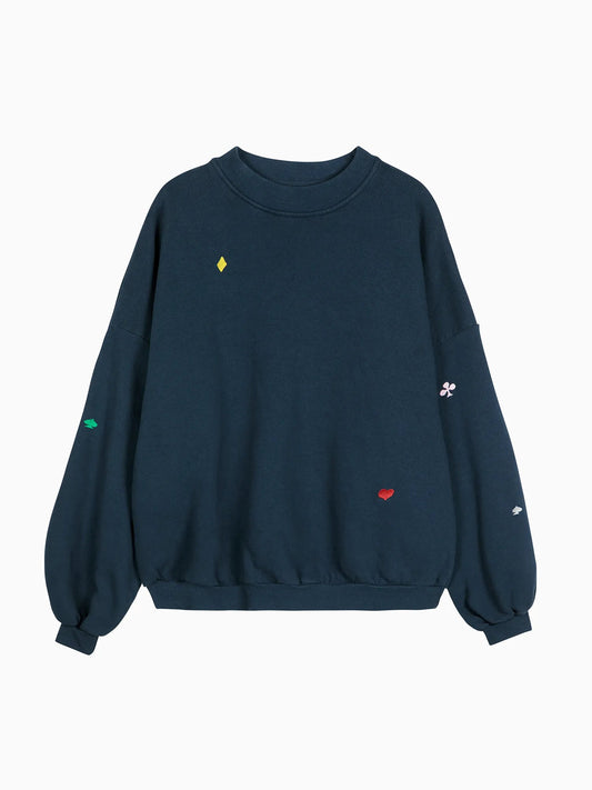 Navy Relaxed Sweatshirt