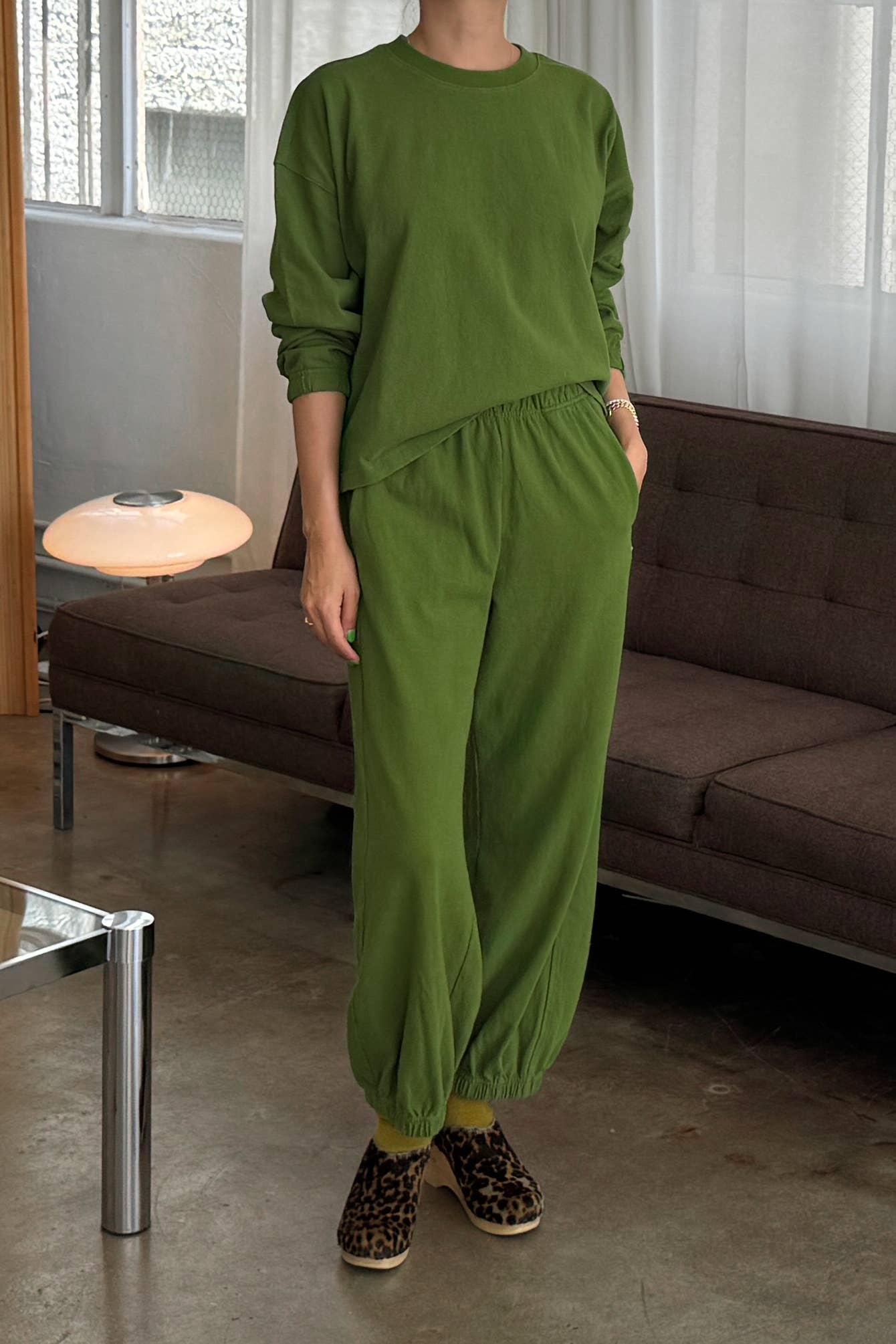 Balloon Pants - Collard Green
