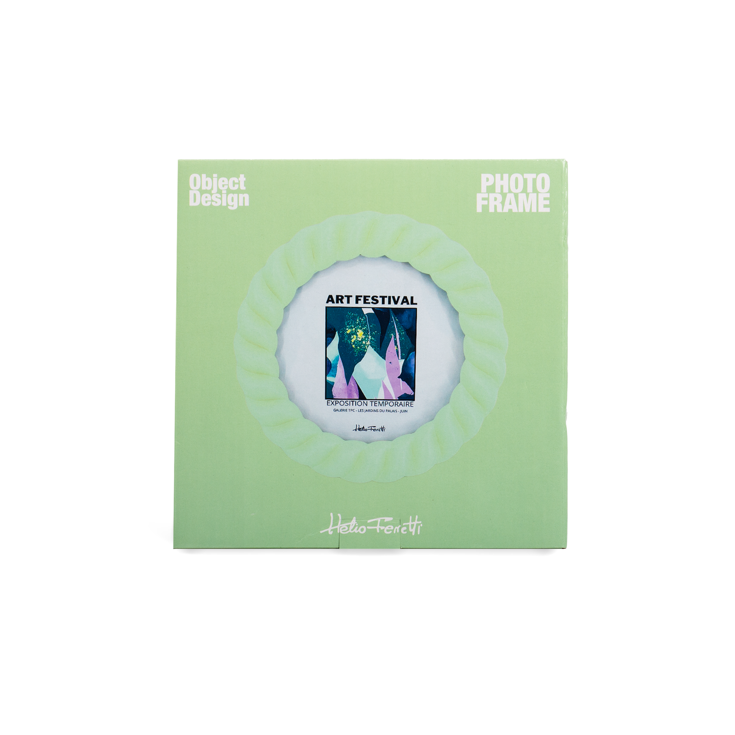 Helio Ferretti Oval Braid Photo Frame - Cream