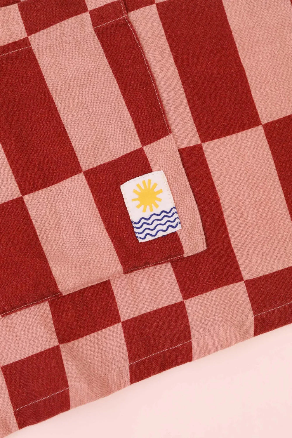 Maxim Linen Shirt Printed - Brick