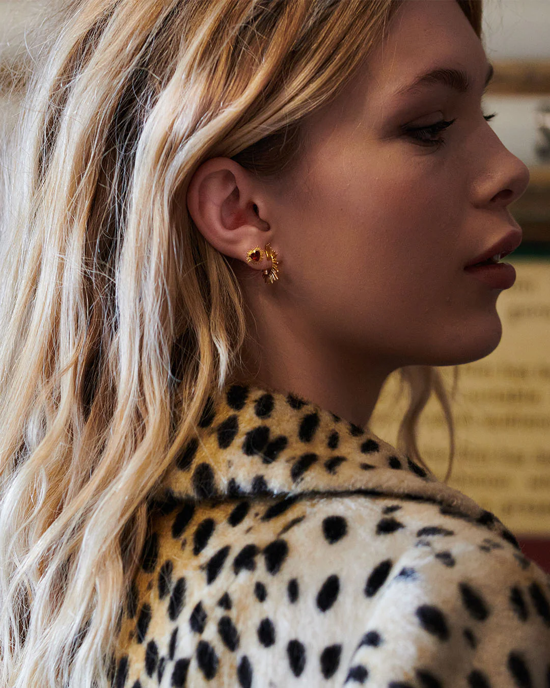 Electric Love Heart Hoop Earrings