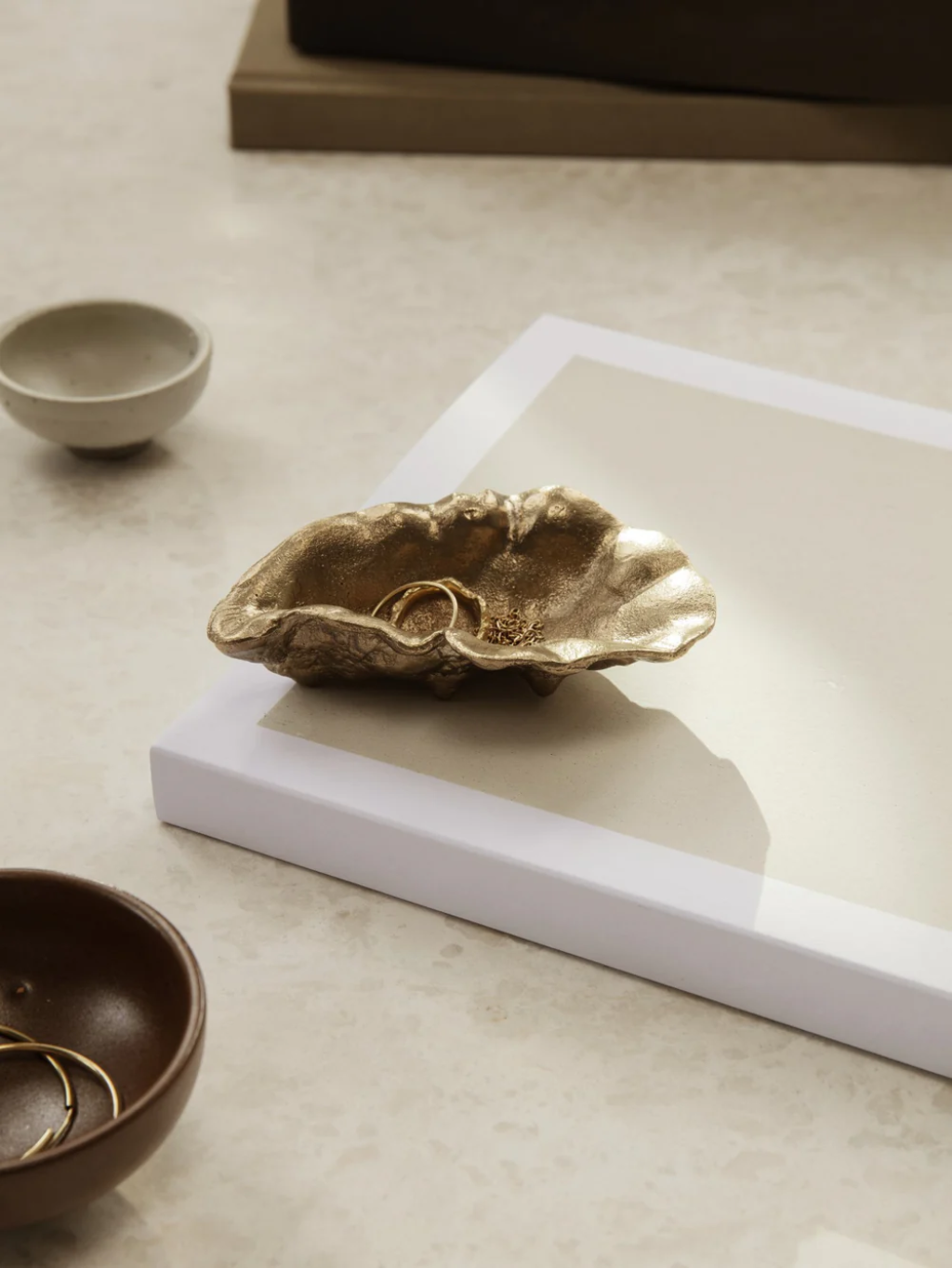 Oyster Bowl - Brass