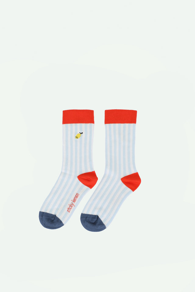 Striped Socks Zissou Blue