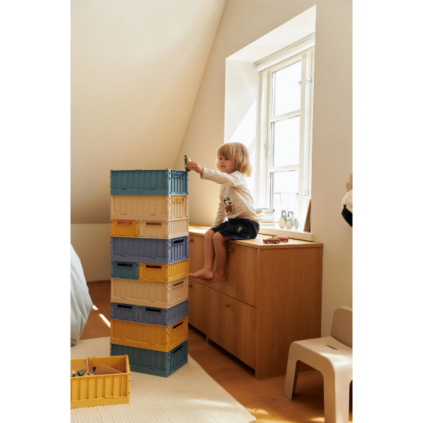 Weston Pack Of 2 Medium Storage Box - Dusty Lavender