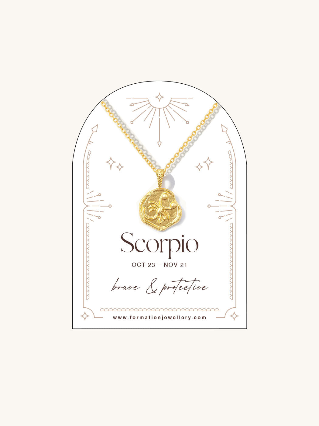 Scorpio Zodiac Necklace