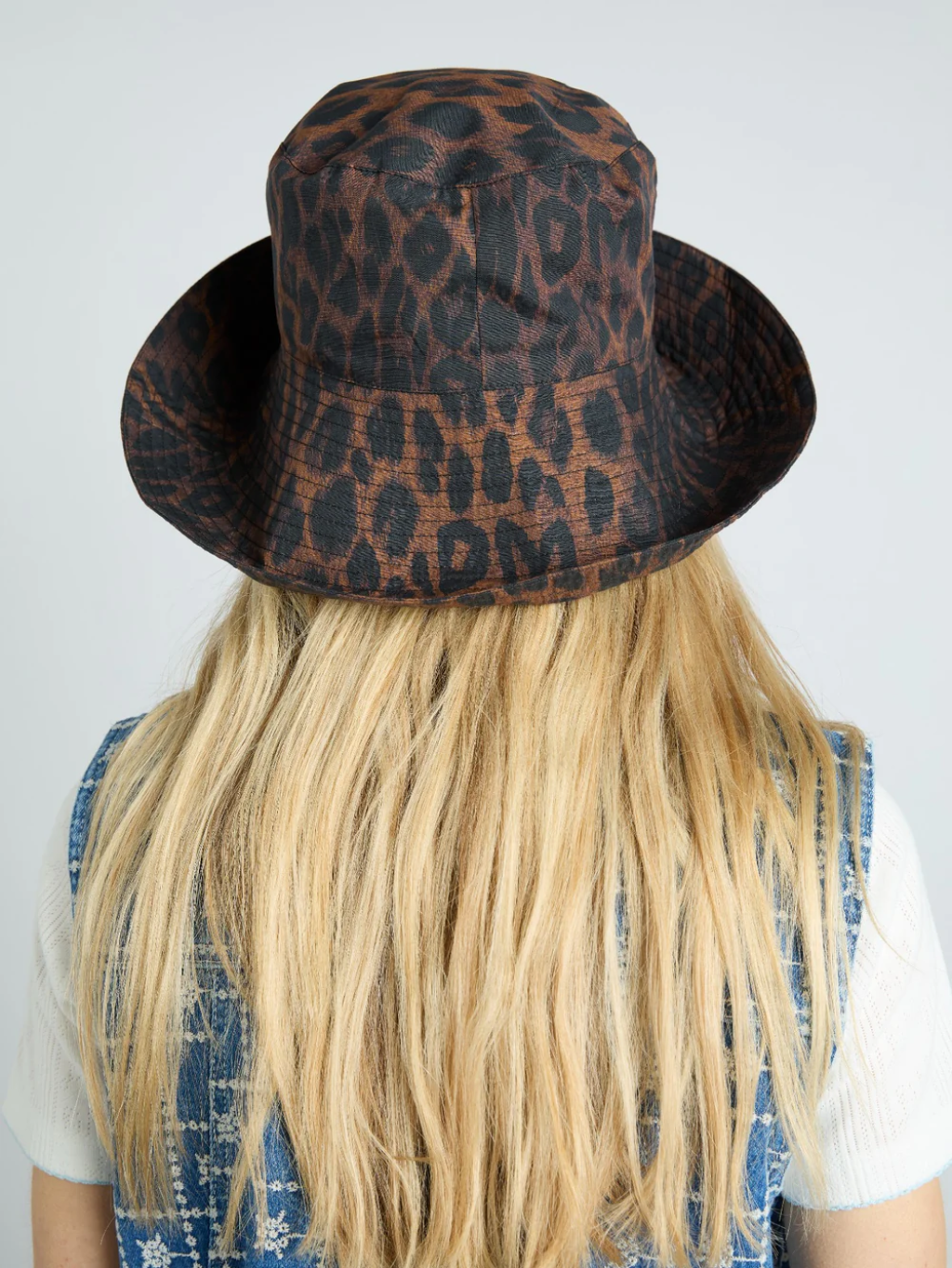 Sun Hat in Dark Leopard